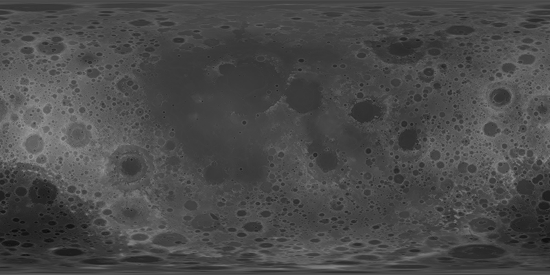 Displacement map from NASA