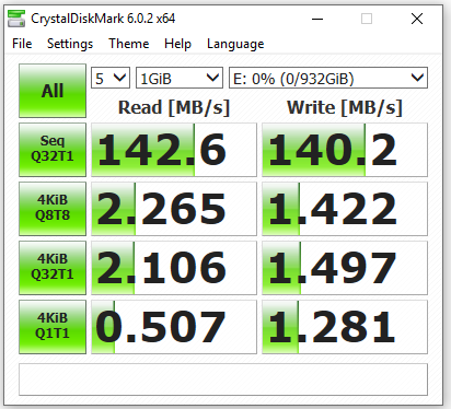 500G HDD RAID speed