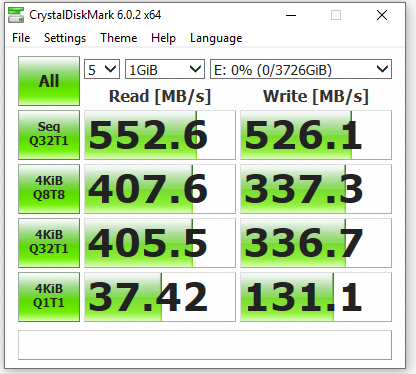 SATA SSD speed