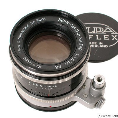 Kern-Macro-Switar 50mm f/1.8 AR 镜头安装在 Alpa 机身上