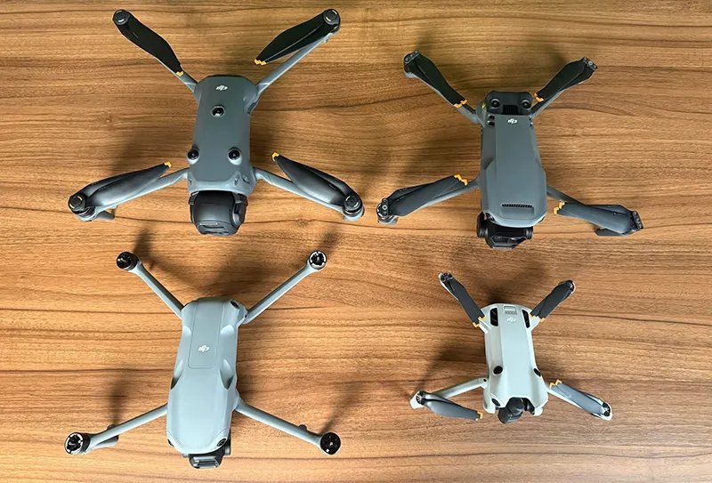 DJI Mavic Pro 和 Phantom 4 同期对比