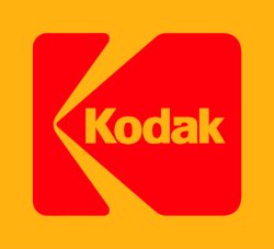 Kodak 红黄 K 标，2012 年破产前的品牌标识