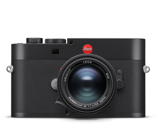 Leica M EV1 相机产品图，展示其电子取景器设计