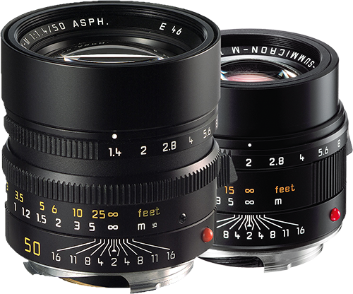 Summilux ASPH 与 Pre-ASPH 在相同场景下的成像对比，f/1.4 到 f/8 完整序列