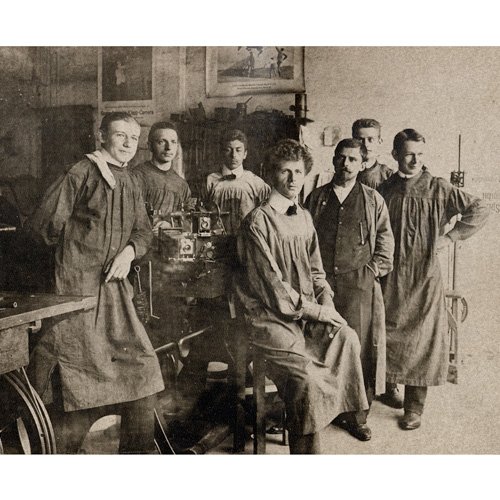 1900-1911 年的 Linhof 团队，慕尼黑作坊