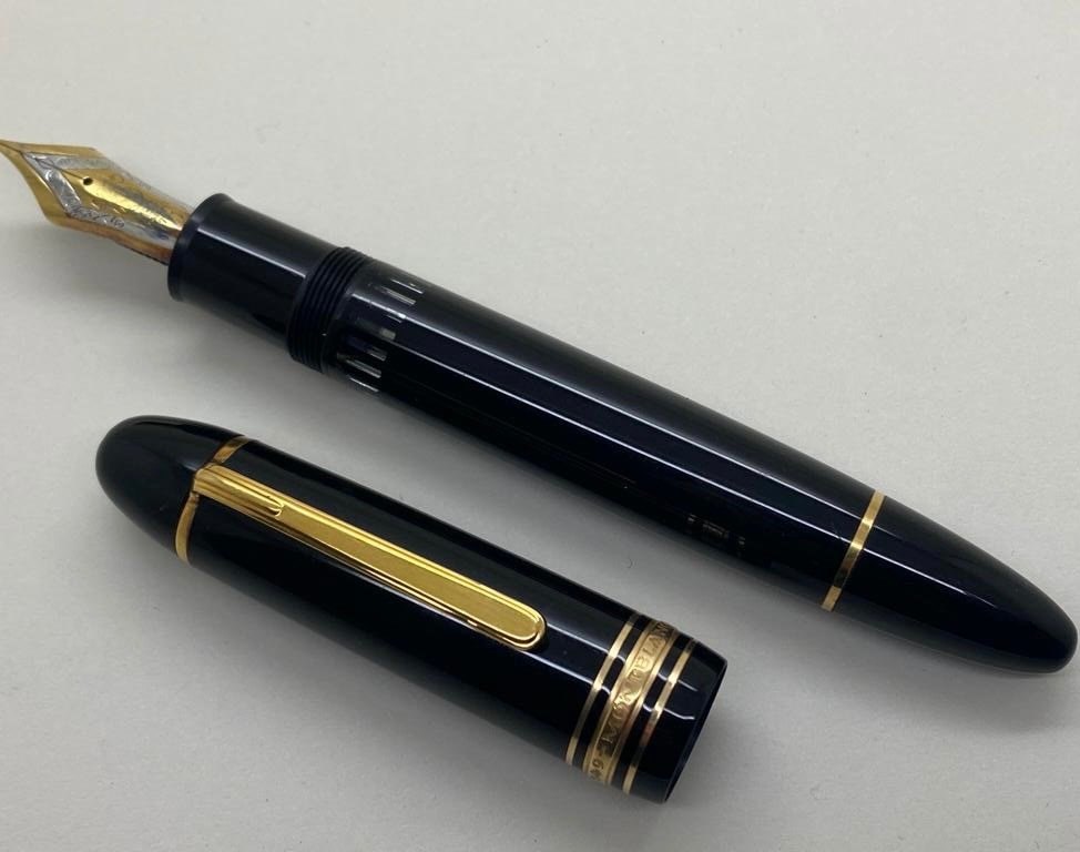 Catawiki 拍卖平台 Montblanc 149 标准款的拍品图，展示笔身与笔尖
