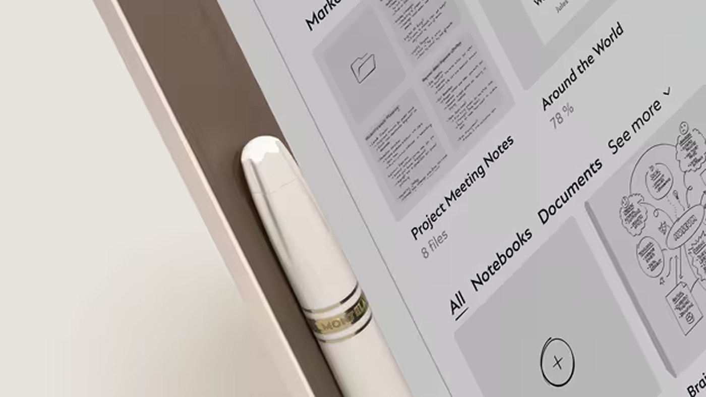 Montblanc Digital Paper（2024）：E-Ink 触控屏设备，笔身造型致敬 Meisterstück 149，多家评测确认由 reMarkable 代工