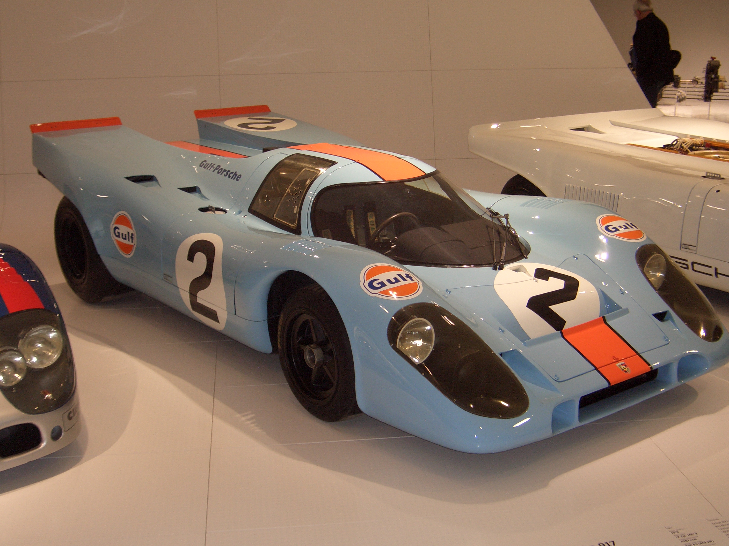 Porsche Museum 展出的 Gulf 涂装 917K