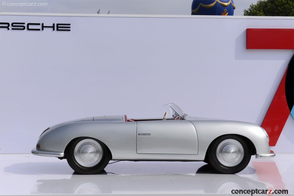 1948 年 Gmünd 工厂中的 Porsche 356/2 铝制车身跑车